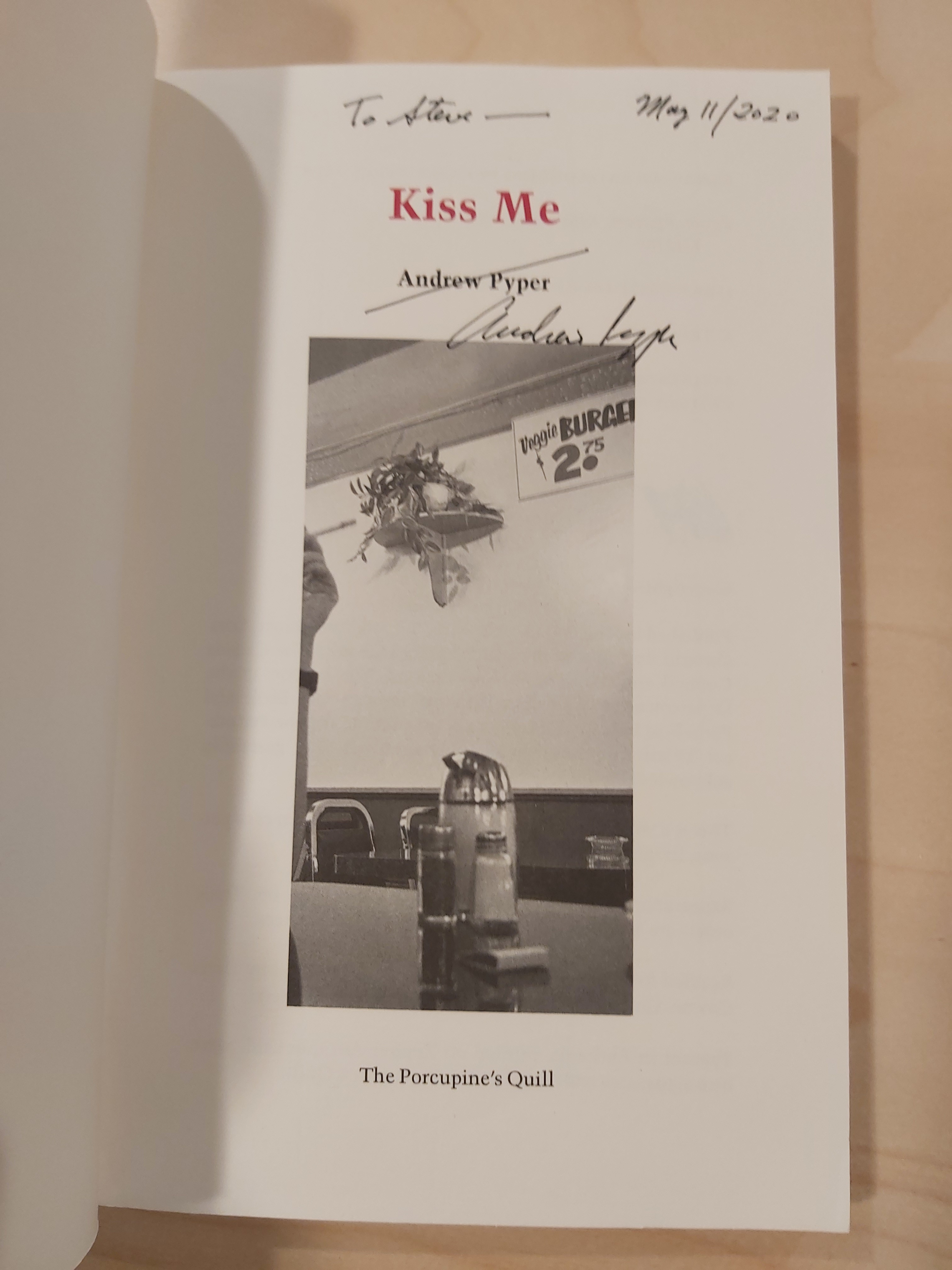 Kiss Me Inscribed